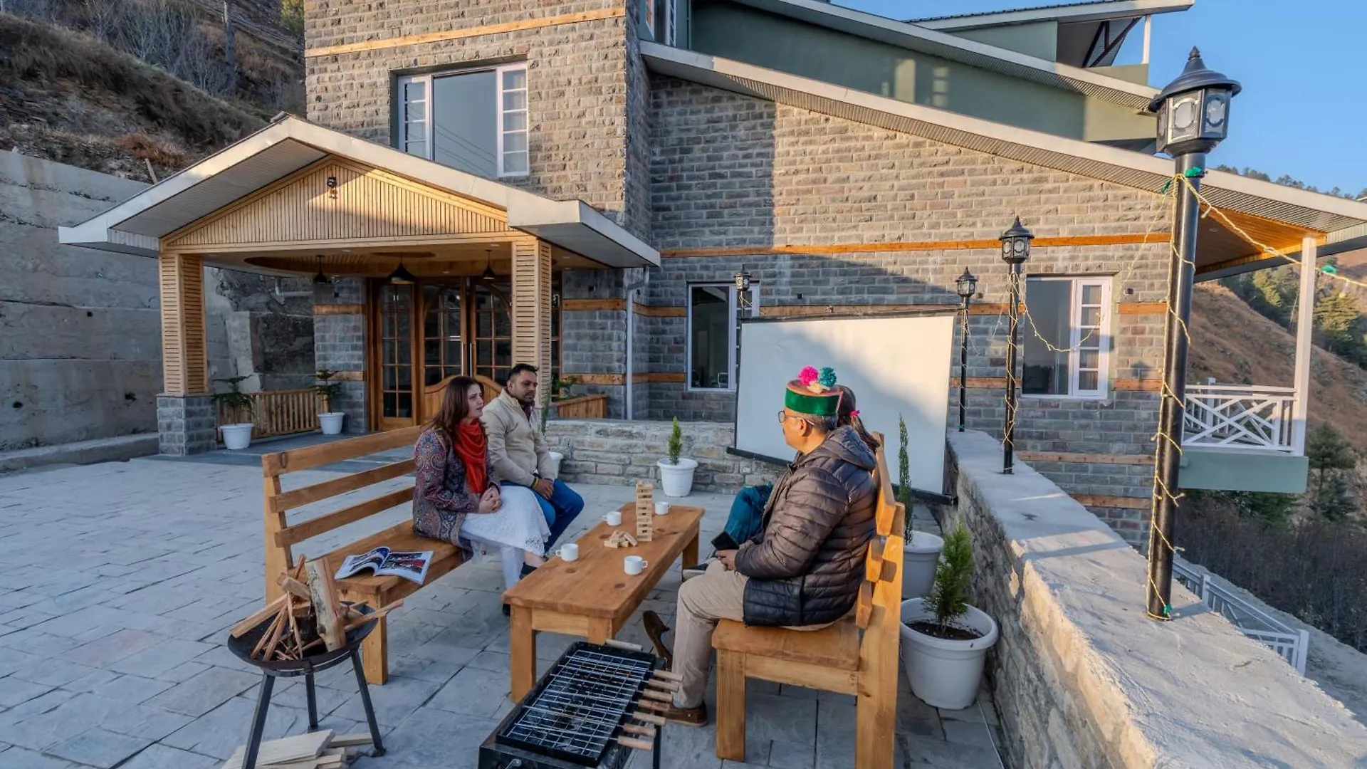 Saffronstays Alpine Blue-6 Bhk Villa With Private Deck And Valley Views From Each Room Shimla