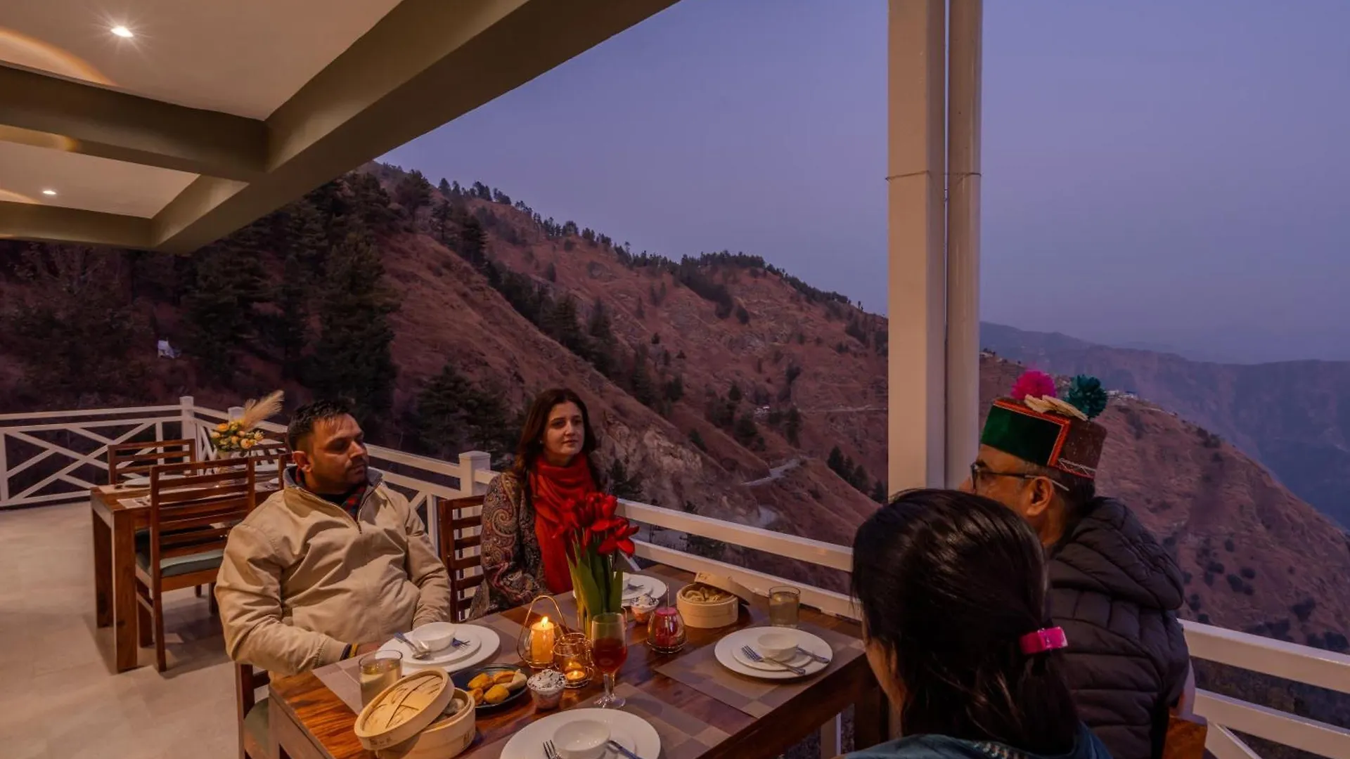 Saffronstays Alpine Blue-6 Bhk Villa With Private Deck And Valley Views From Each Room Shimla